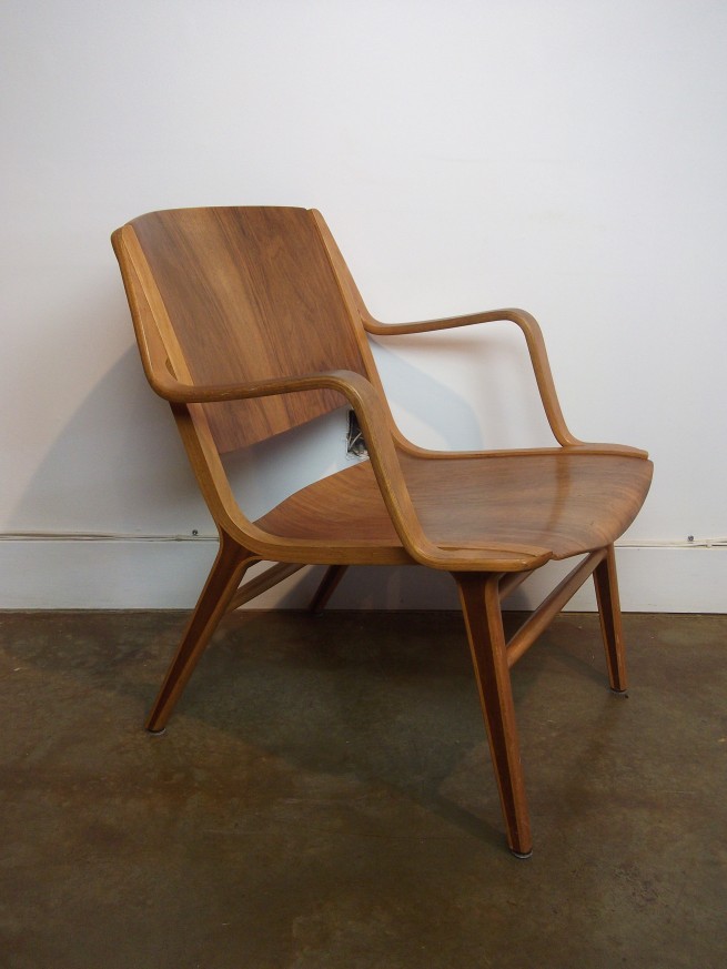 Amazing Mid-century modern "AX Chair" designed by Peter Hvidt & Orla Molgaard for Fritz Hansen - Design year - 1947 - teak/beech wood - this beauty is in great vintage condition - $1200