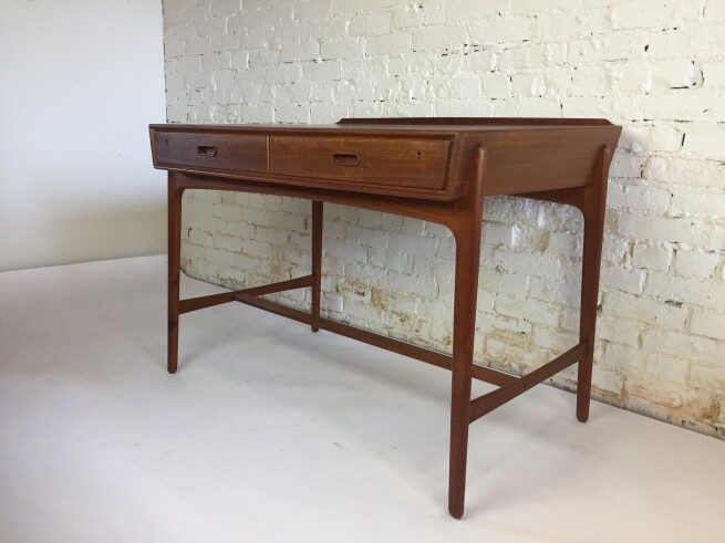 Exceptional Mid=century Modern teak desk by Architect Svend Madsen - Made in Denmark - (SOLD)