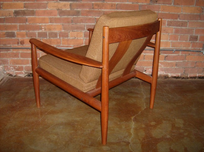 Gorgeous 1960's Danish teak easy chair by Grete Jalk for France and Son - Denmark - original fabric in good condition - incredible design and craftsmanship (SOLD)